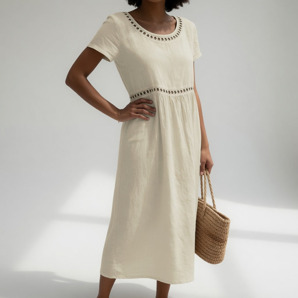 Livia | Geborduurd Jurk