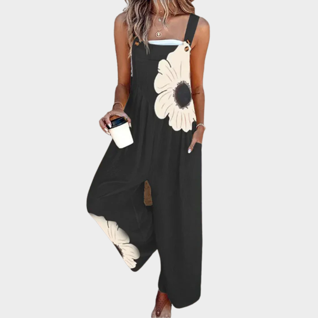 Comfortabele en Geprinte Jumpsuit