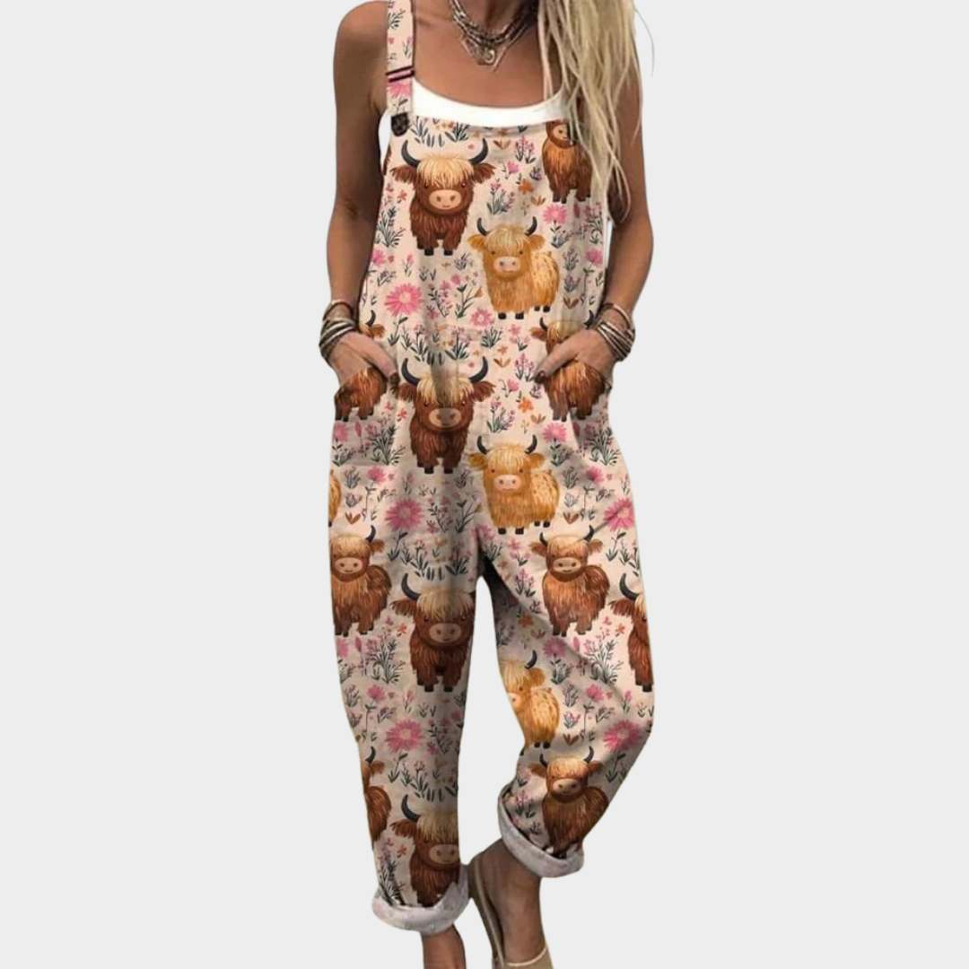 Comfortabele bedrukte jumpsuit
