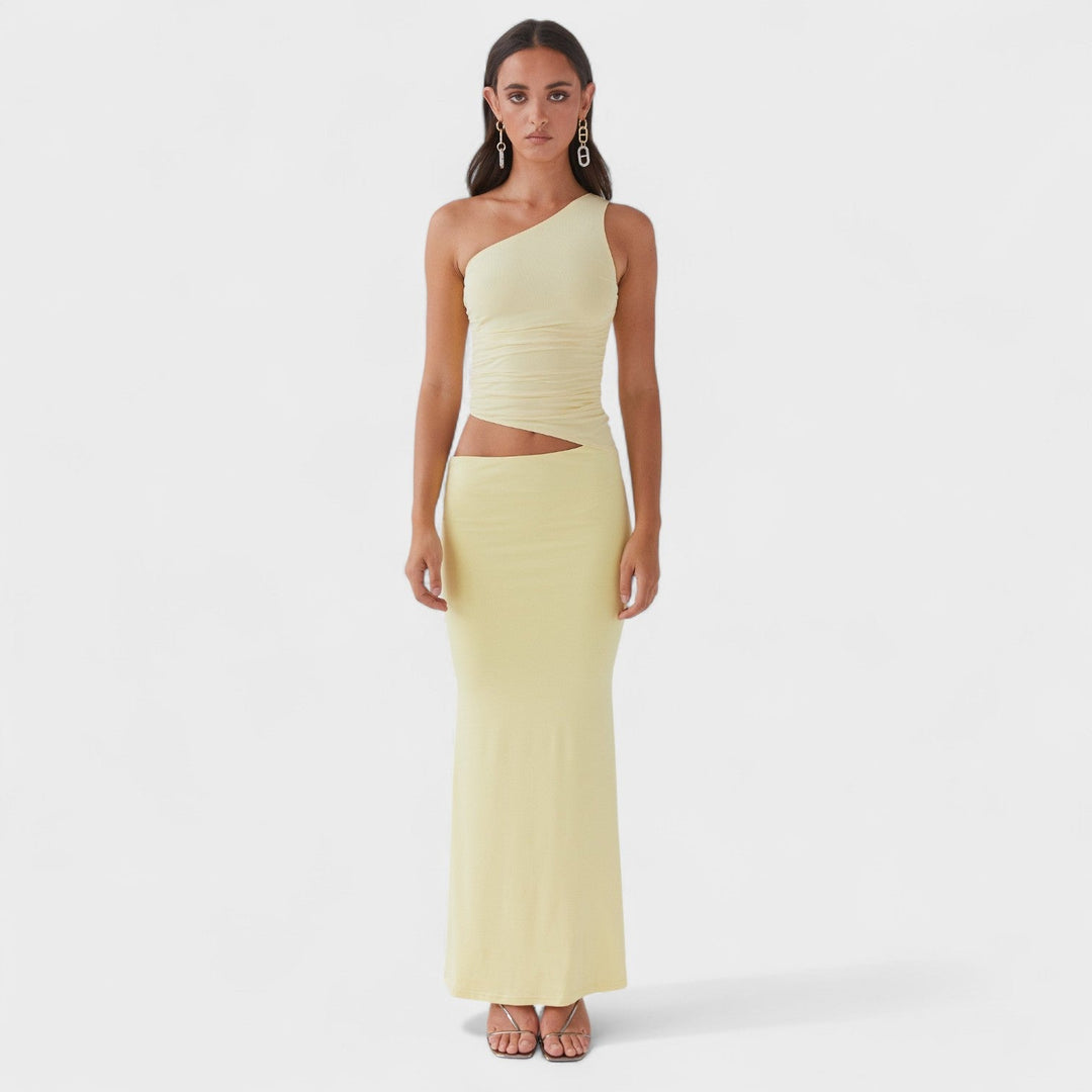 Serenela - Asymmetrische maxi jurk