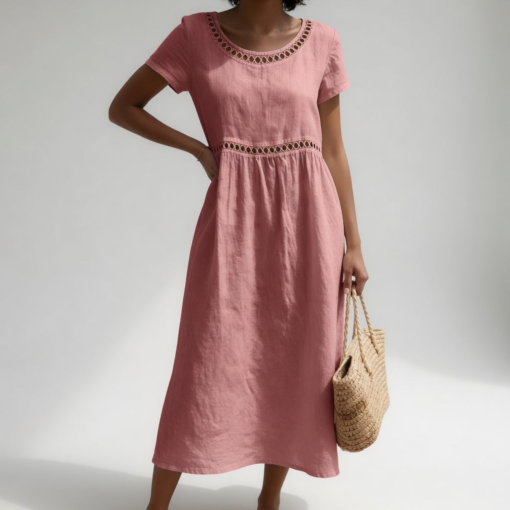 Livia | Geborduurd Jurk
