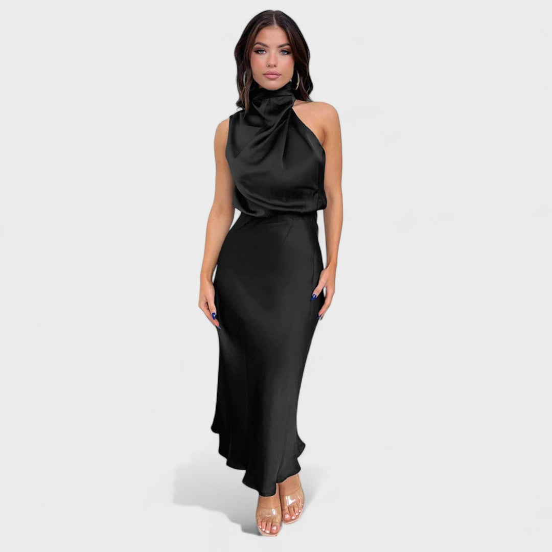 Alba - Satin Elegance Jurk