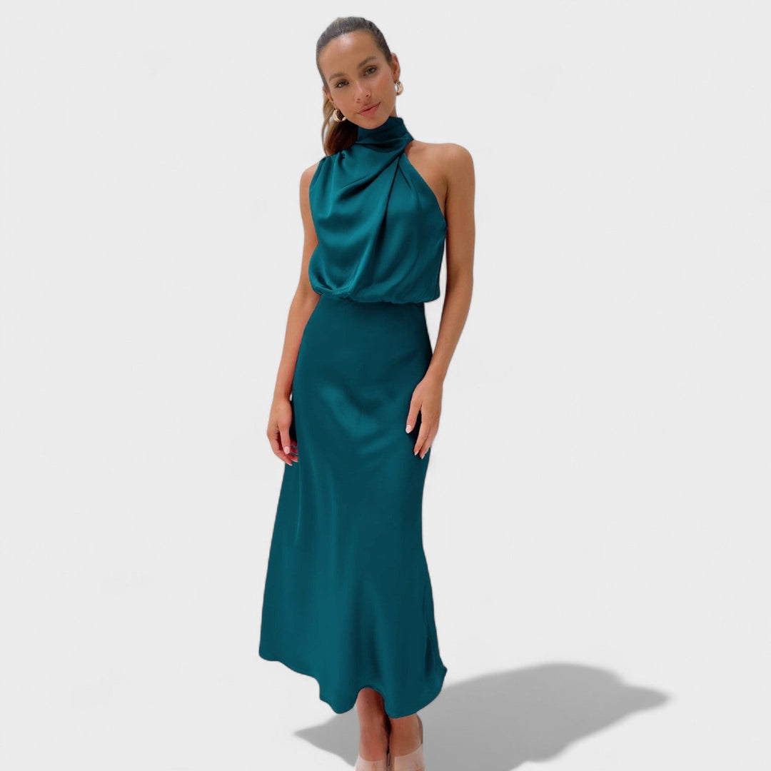 Alba - Satin Elegance Jurk