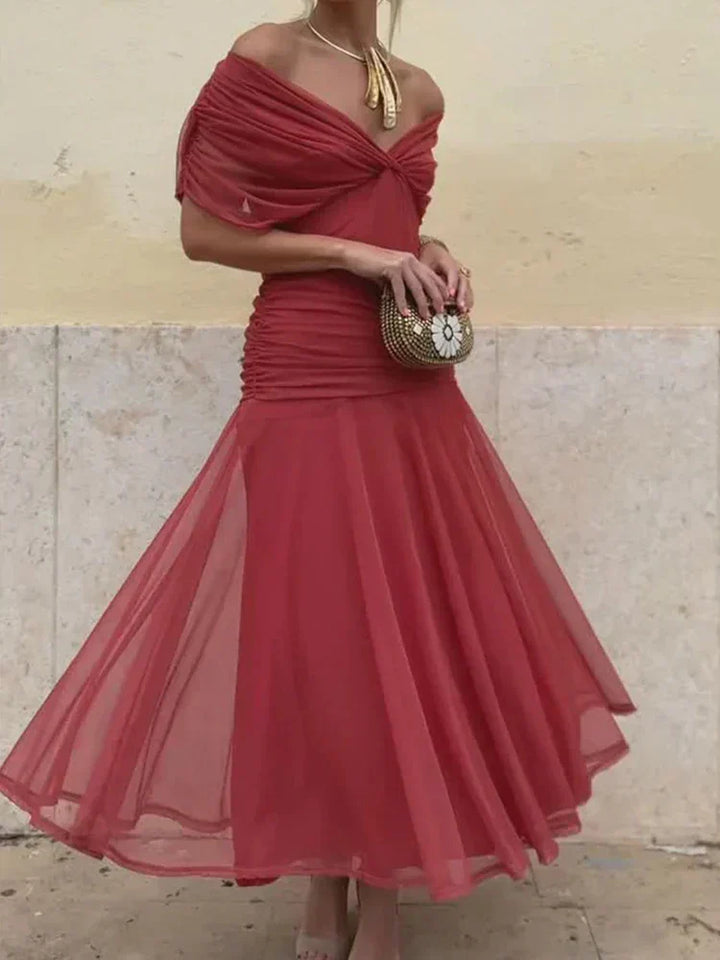Luana - Elegante jurk met V-hals