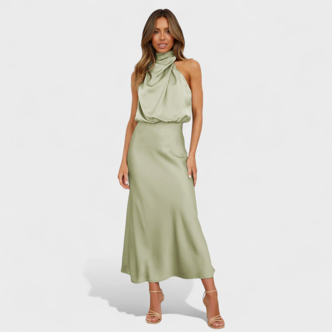 Alba - Satin Elegance Jurk