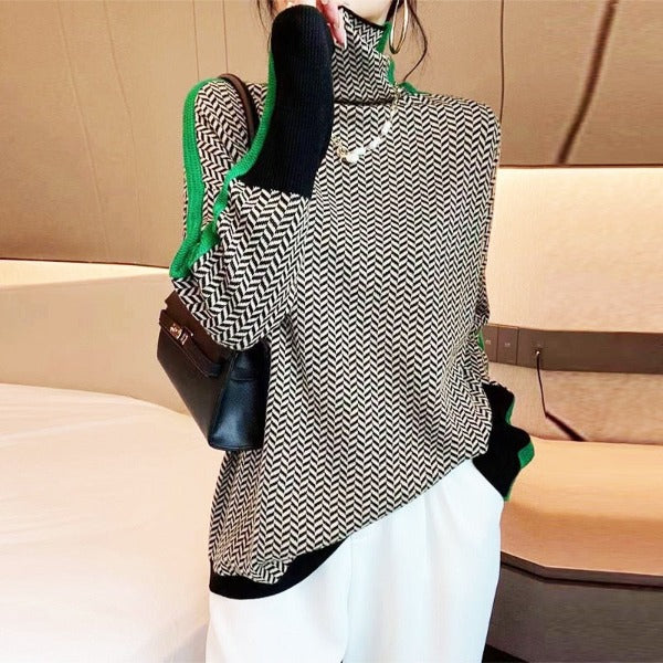 Leonor - Luxe hoge kraag trui