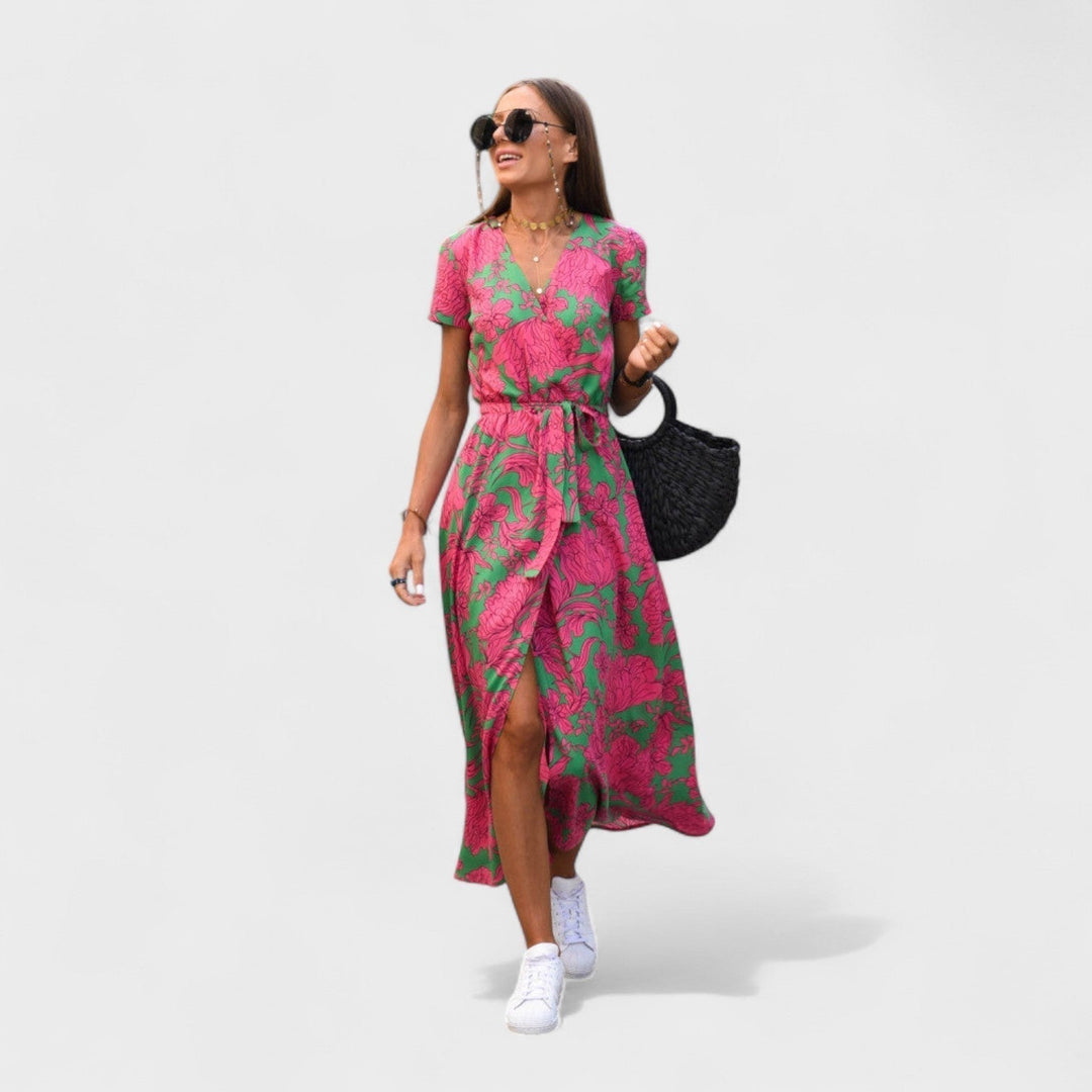 Roze Lelie - Boho Chic Jurk