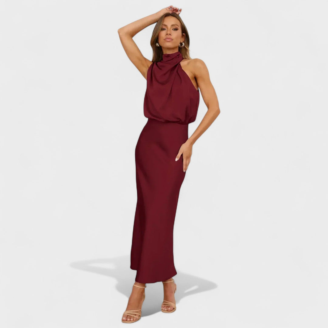 Alba - Satin Elegance Jurk