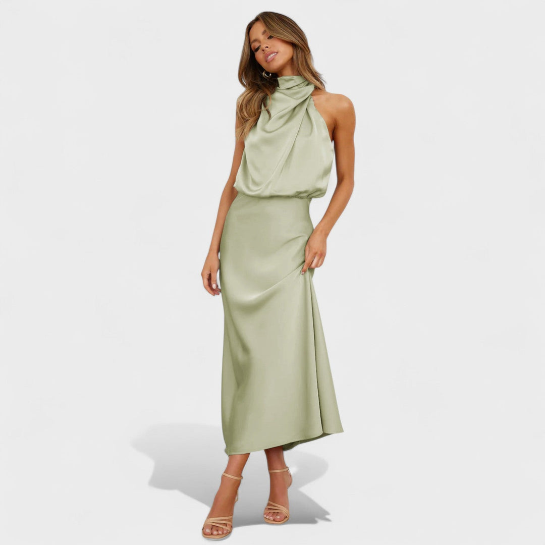 Alba - Satin Elegance Jurk