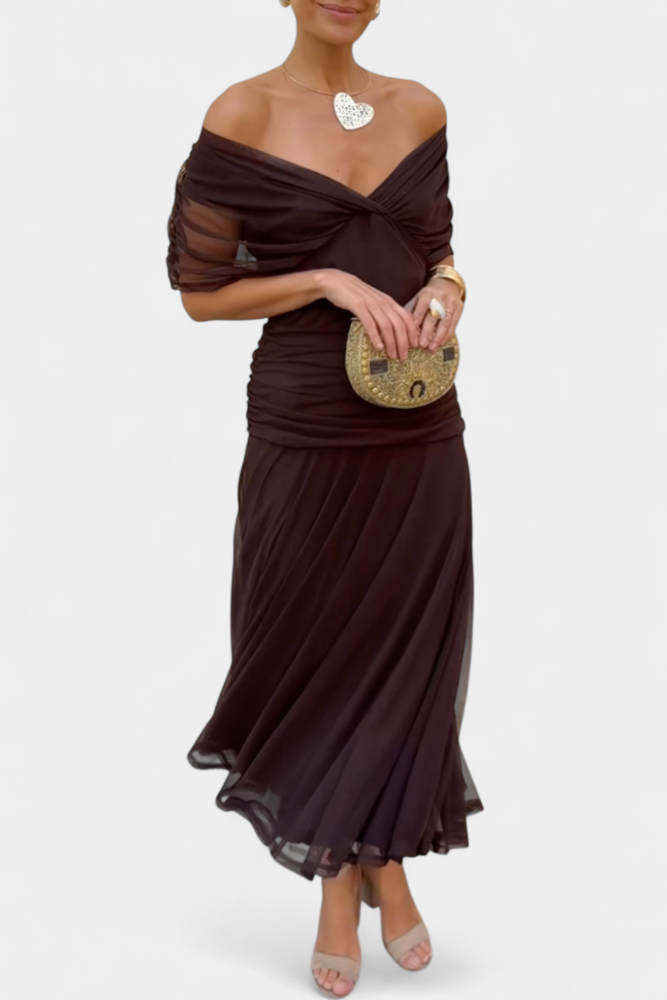 Luana - Elegante jurk met V-hals