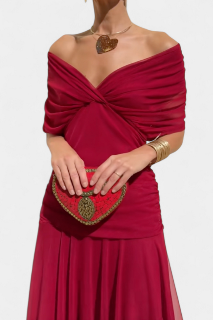 Luana - Elegante jurk met V-hals