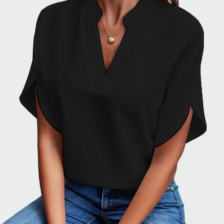 Blouse met gedrapeerd patroon