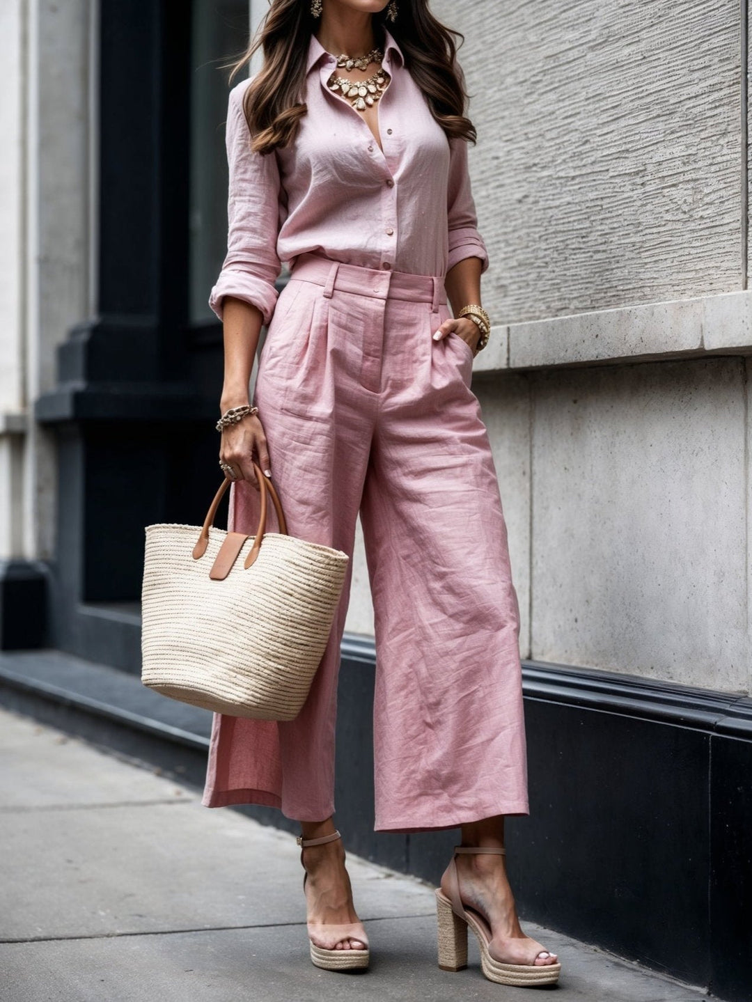 Isadora - Casual Chic Look Roze