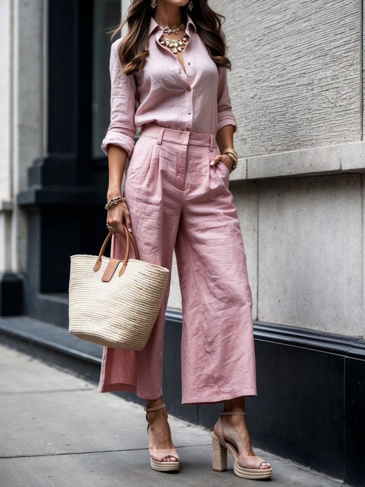 Isadora - Casual Chic Look Roze