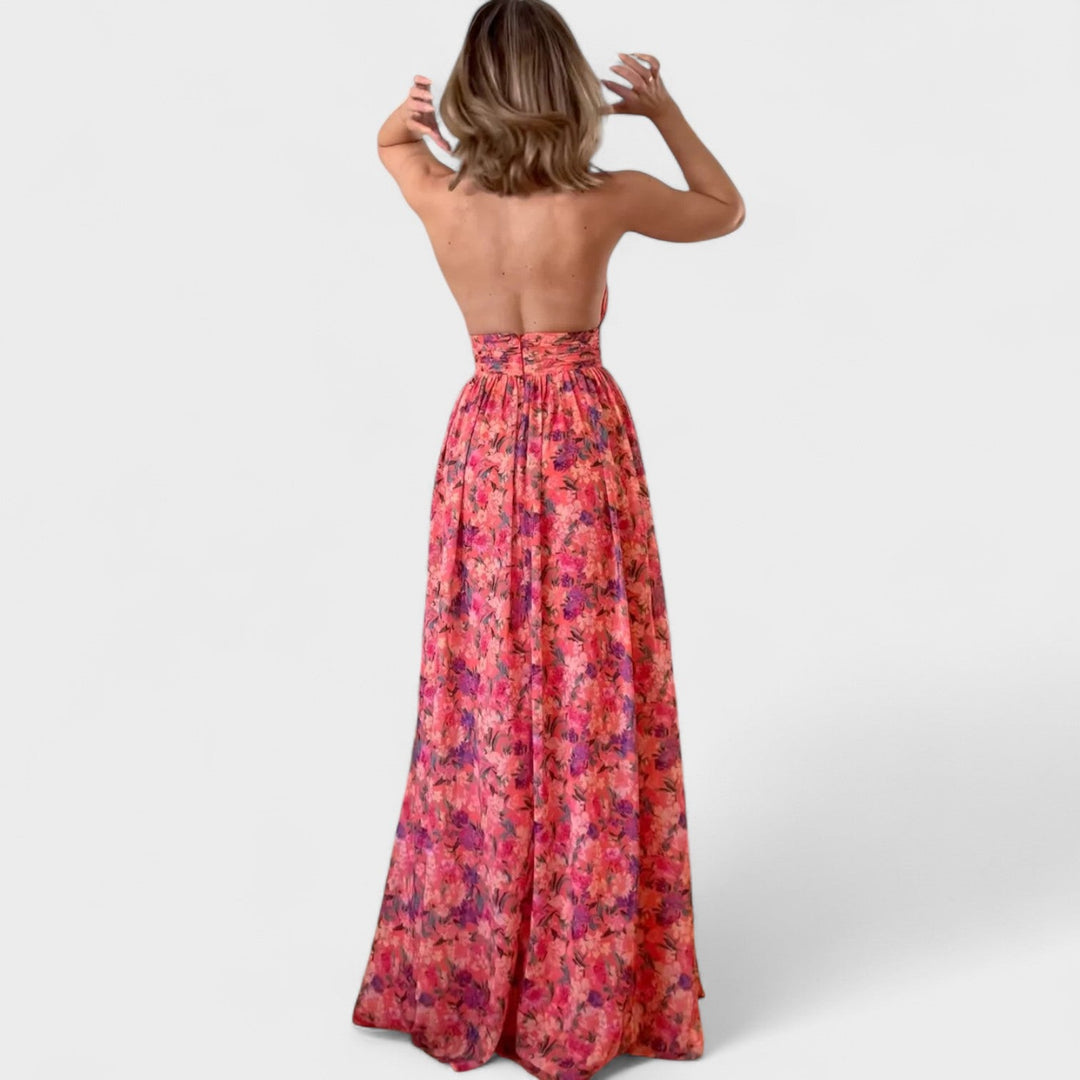 Florária - Lange jurk met halter