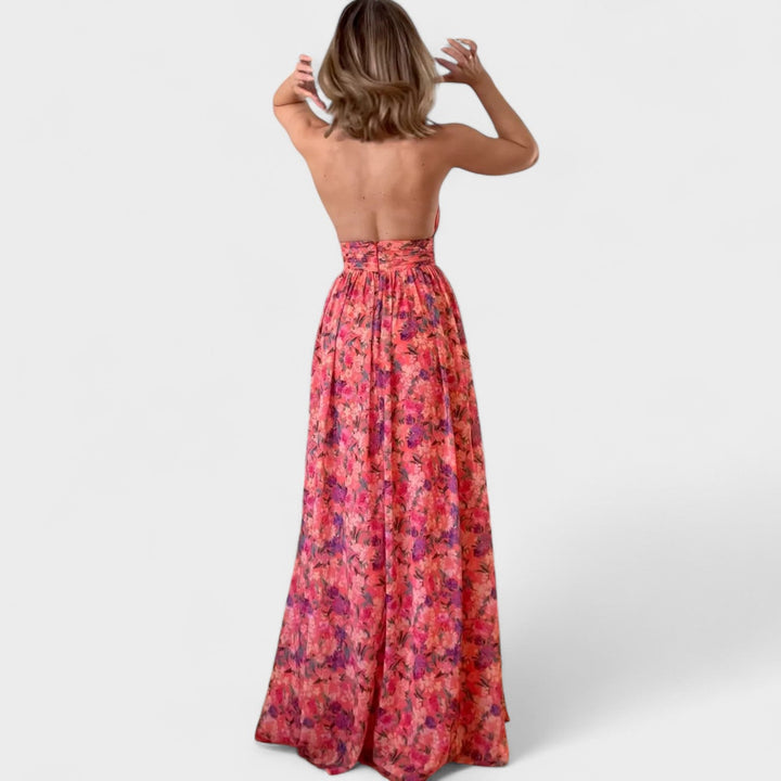 Florária - Lange jurk met halter