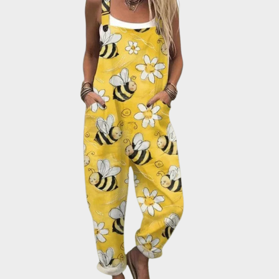 Comfortabele en Gedrukte Jumpsuit