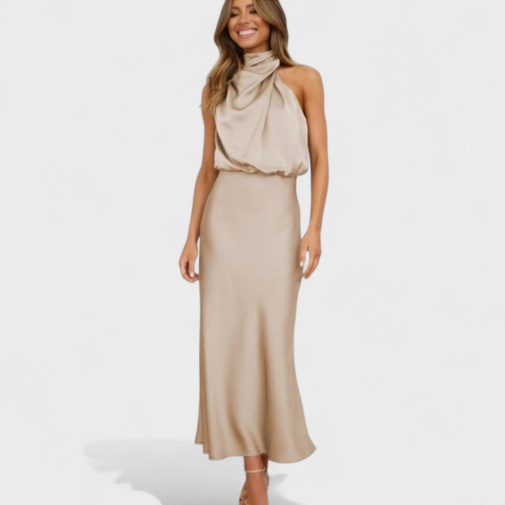 Alba - Satin Elegance Jurk