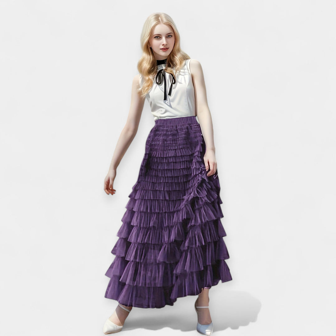 Elegante Rok met Tule Detail