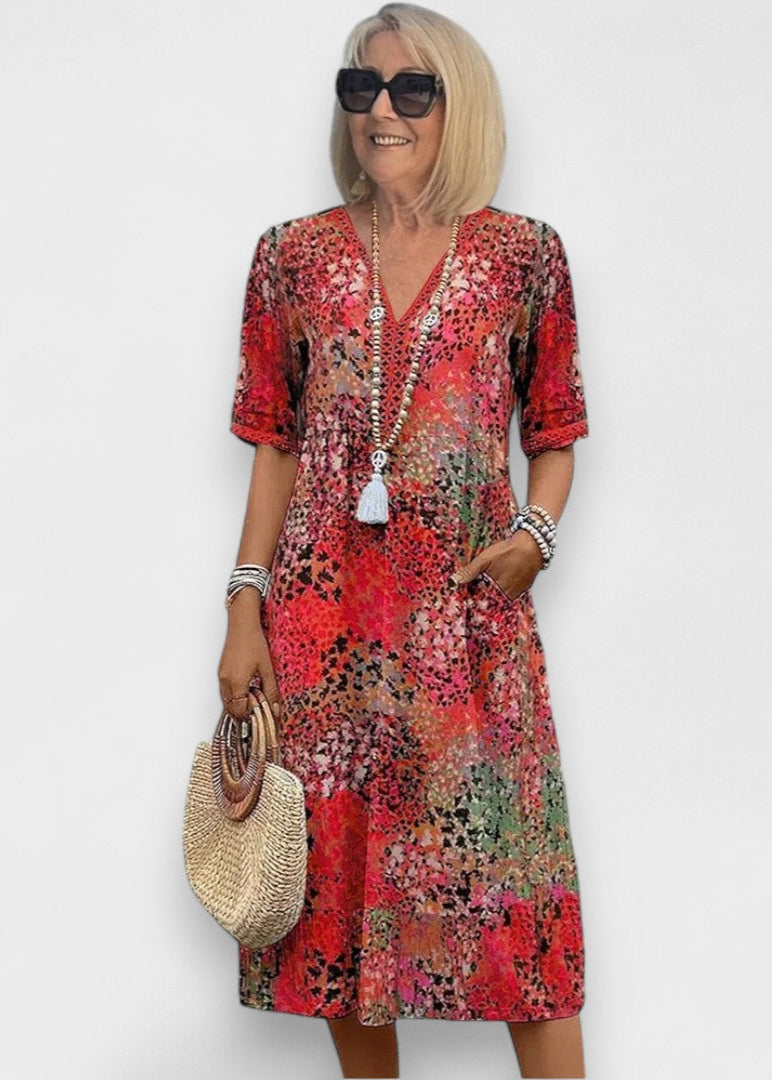 Lia - Dames Midi Jurk