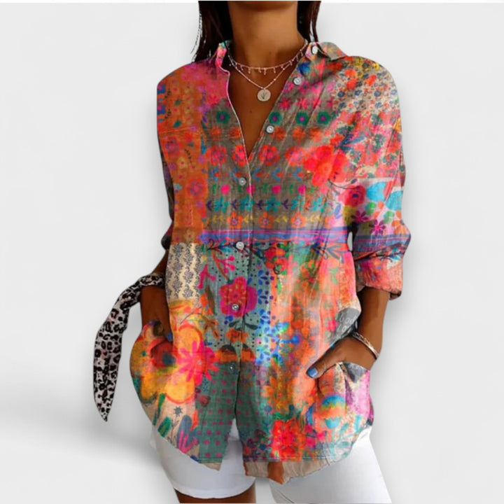 Rafaela - Blouse met Romantisch Patroon