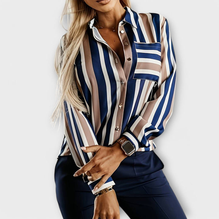 Ema - Casual gestreepte blouse