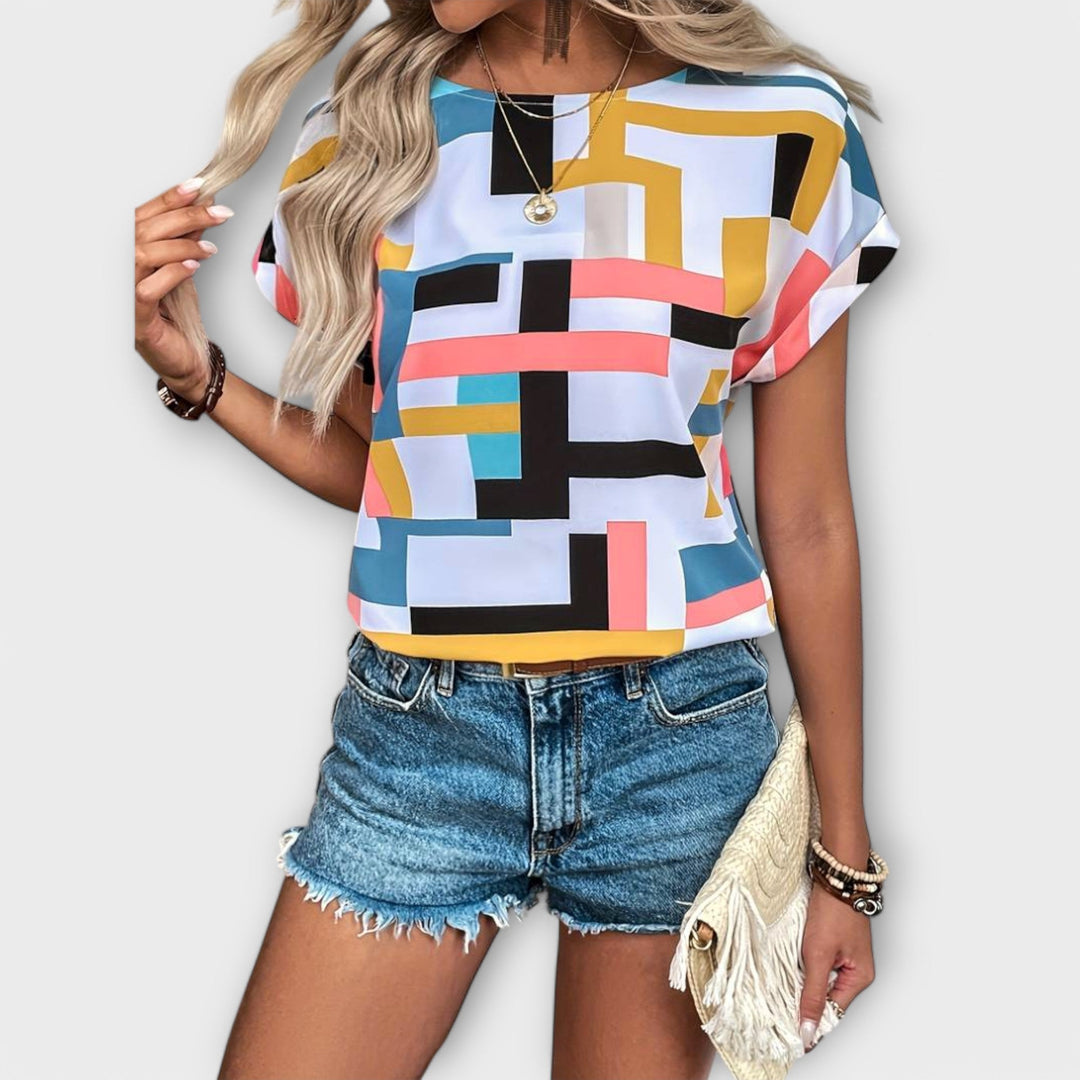 Mónica - Korte mouwen blouse