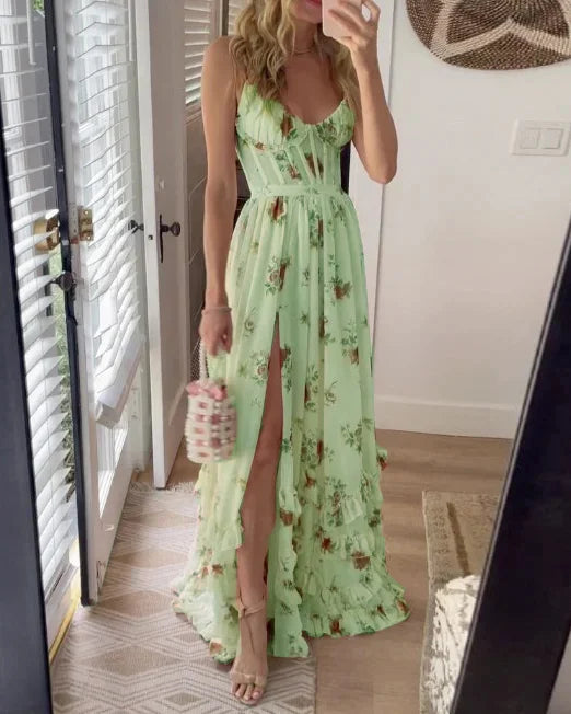 Sónia - Midi-jurk met bloemenpatroon