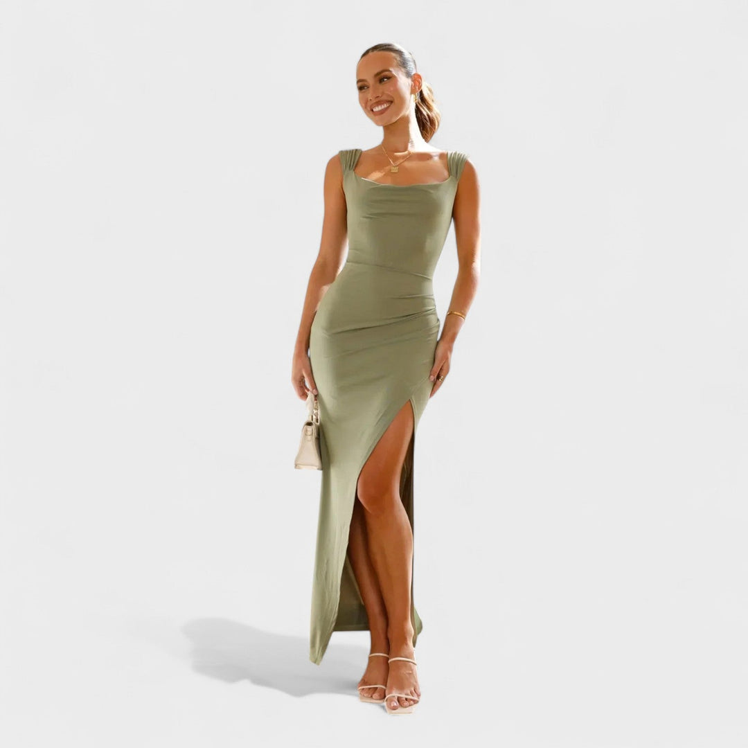 Sarela - Lange jurk met open rug
