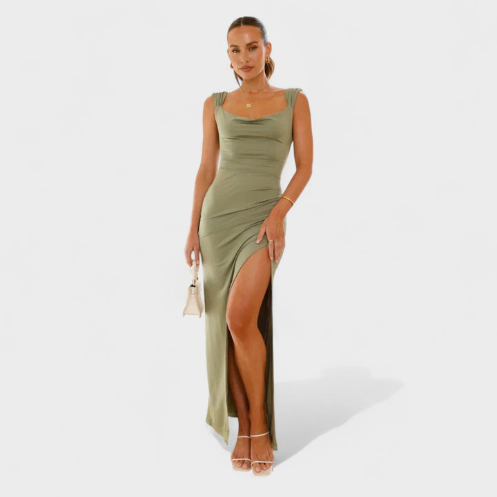 Sarela - Lange jurk met open rug