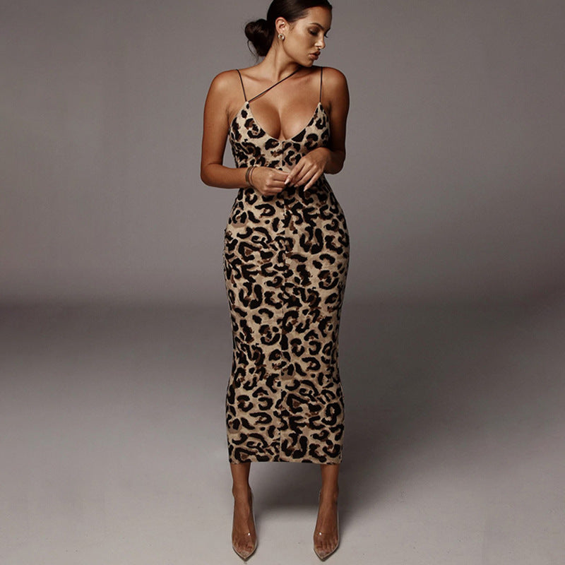 Leopard - Sexy Strakke Jurk