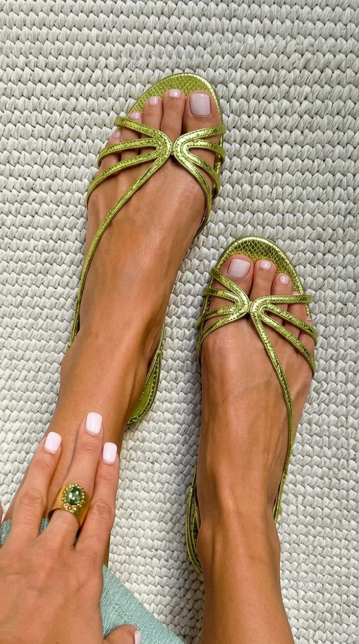 GINEVRA GOUDE SANDALEN ZOMER ELEGANTIE