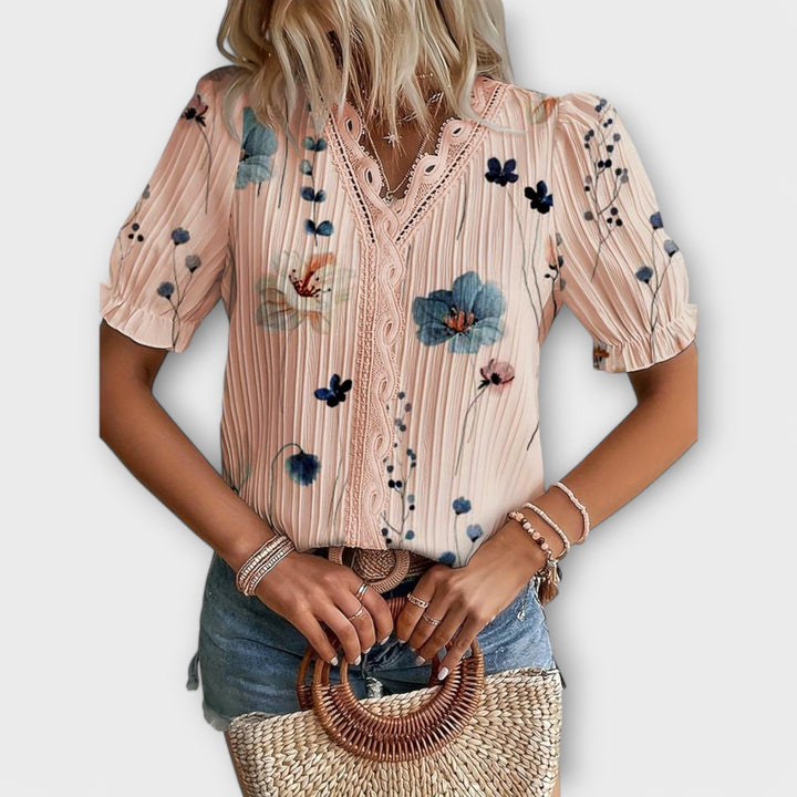 Emília - Blouse met V-hals