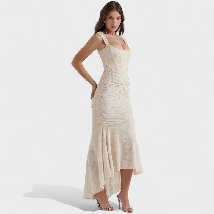 Francesca - Jurk met sculpturale silhouet