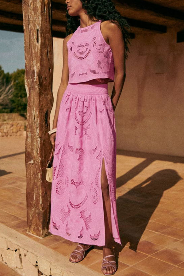 Moema - Roze Set in Kant