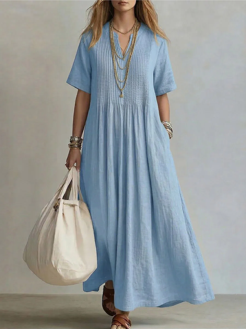 Sonia - Sculpturale plissé jurk