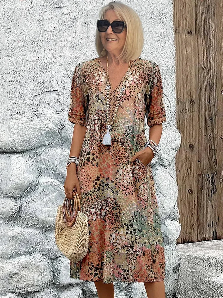 Lia - Dames Midi Jurk