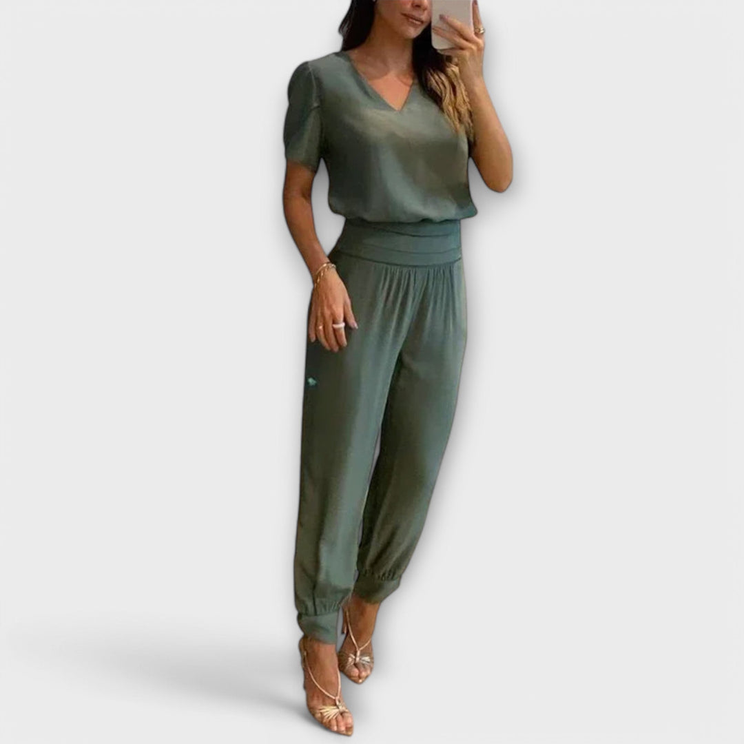 Irmelinda - Elegante set met top en broek