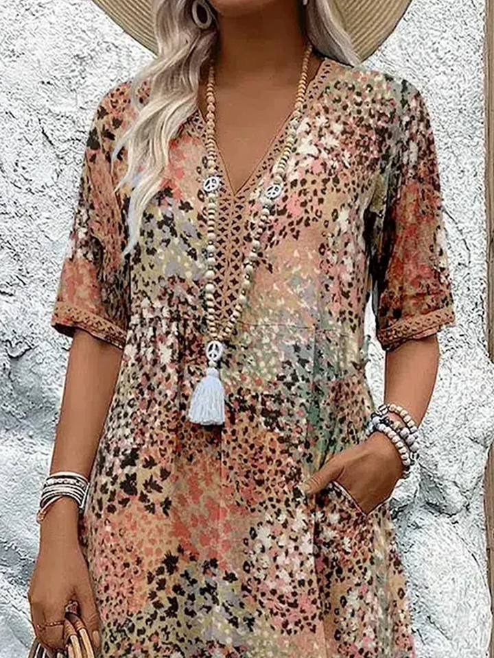 Lia - Dames Midi Jurk