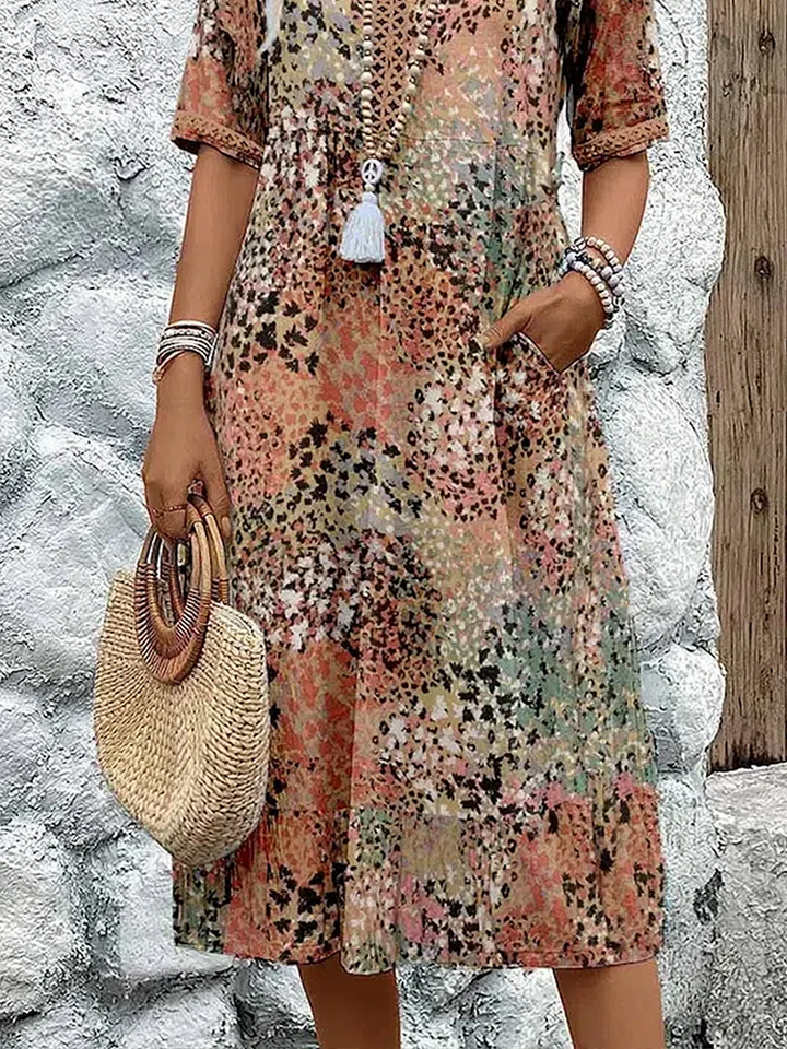 Lia - Dames Midi Jurk