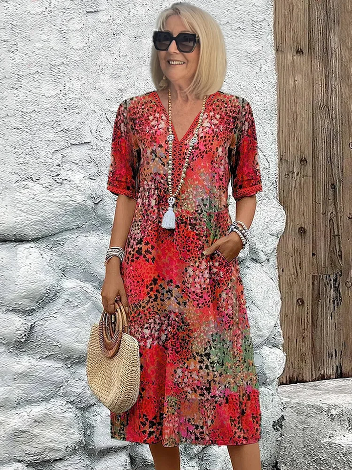 Lia - Dames Midi Jurk