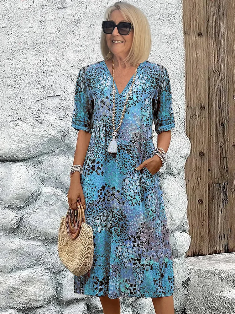 Lia - Dames Midi Jurk