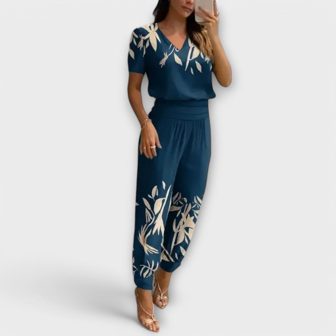 Irmelinda - Elegante set met top en broek