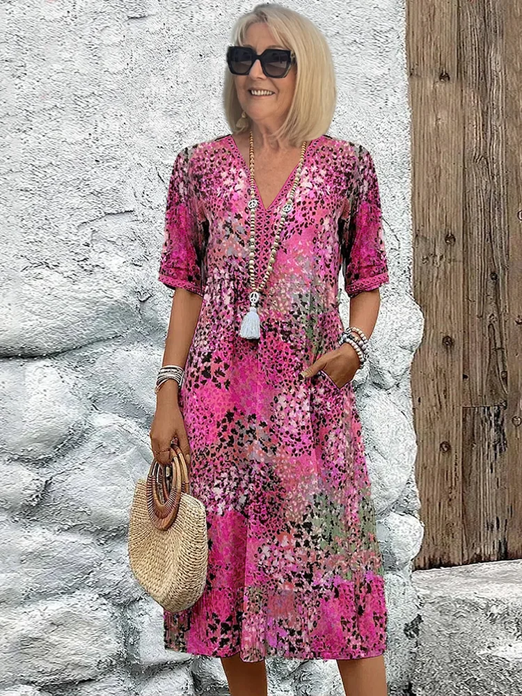 Lia - Dames Midi Jurk