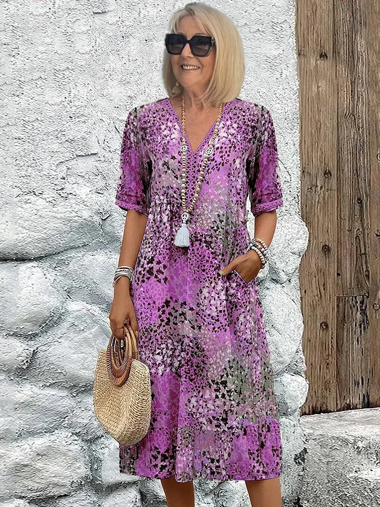 Lia - Dames Midi Jurk