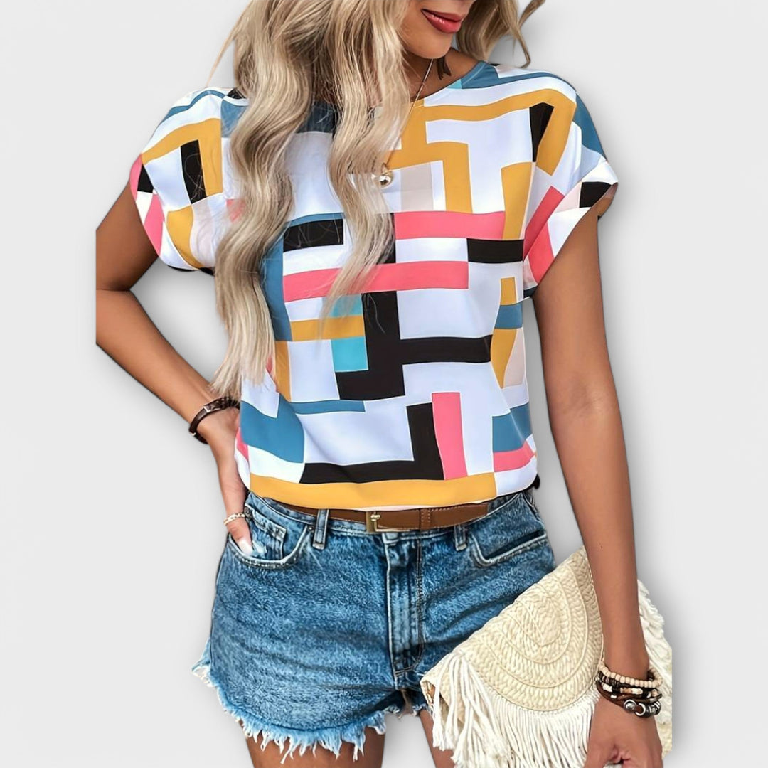 Mónica - Korte mouwen blouse