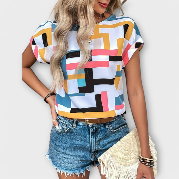 Mónica - Korte mouwen blouse