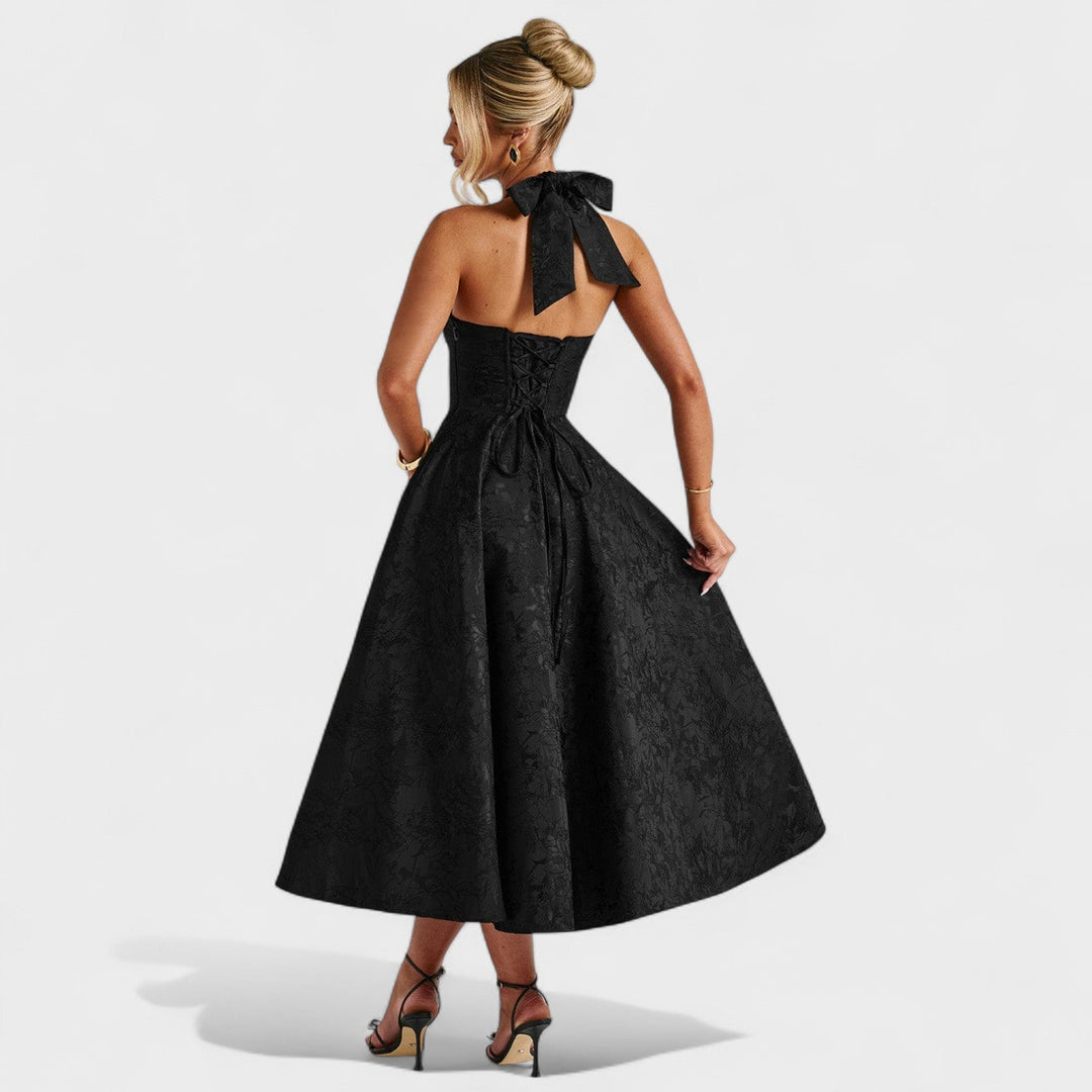 Efi - Textured midi-jurk
