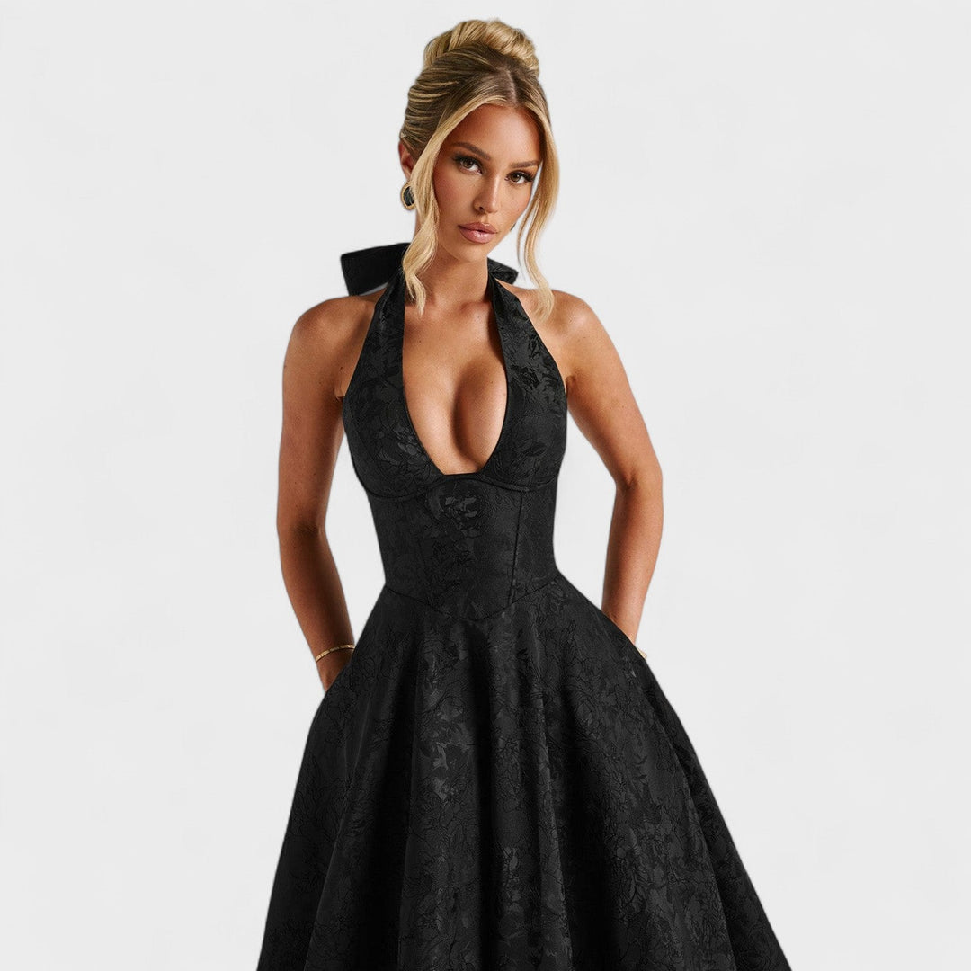 Efi - Textured midi-jurk