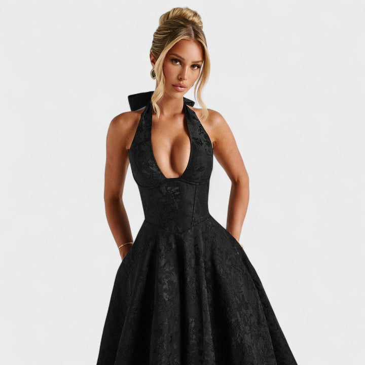 Efi - Textured midi-jurk
